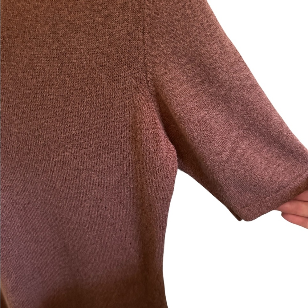 Vintage MAG (Magaschoni) Brown Cotton & Rayon Form Fitting Sweater Set Size M - Picture 9 of 9
